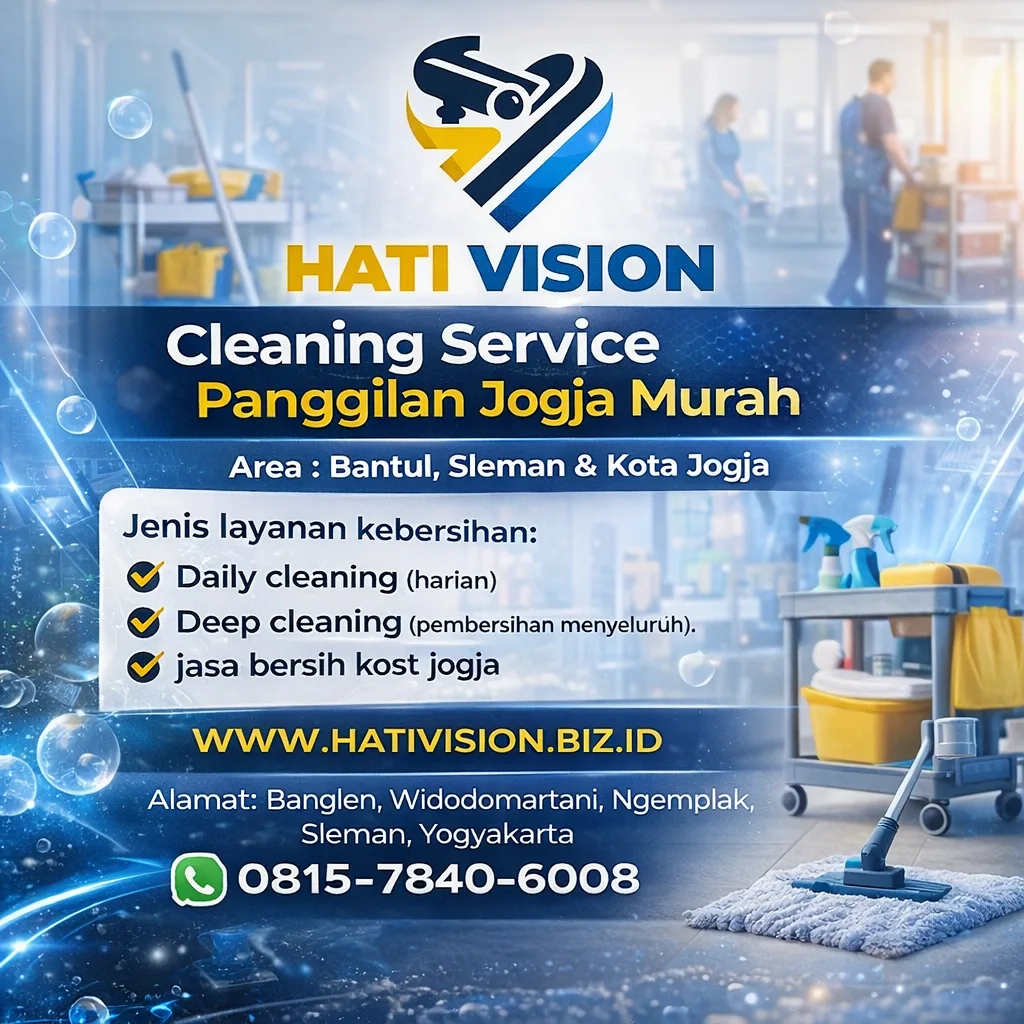 Jasa Cleaning Service Panggilan Jogja Murah Area Bantul, Sleman & Kota Jogja